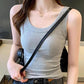 Tank Tops Sleeveless Woman Spring/Summer Threaded Sleeveless Thin Sleeveless Top