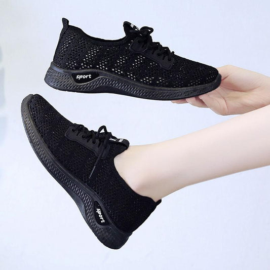 Clearance Women's Sports Shoes Korean Wild Women's Shoes Flat Casual Shoes Spring Students Mesh Shoes