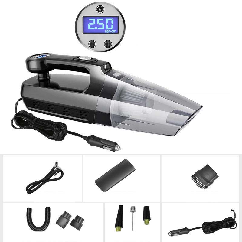 Four-in-one Car Vacuum Cleaner Air Pump Wireless Charging Home Car Dual-use Air Pump Powerful Special High-power Cleaning Tool