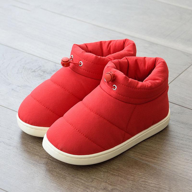 Couple's Cotton Shoes Down Shoes for Outside Home In Winter Lightweight Large Size Unisex Casual Shoes Plush Warm Ladies Boots Mother Shoes Snow Shoes