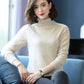 Women's Turtleneck  Mink Sweater Thick Warm Slim Pullover Sweater 100% Real Mink Hair Fuzzy Sweater