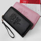 Women Clutches Leather Bag Portable PU Leather Multi-Layer Large Capacity Classic Soft Surface Wallets with Coin Pocket Zipper Purse