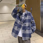Autumn and Winter Warm Long-sleeved Casual Men's Handsome West-turned Coat Mid-length Warm Temperament Windbreaker