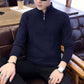 Youth Standing Collar Sweater Men's Knitwear Slim Sweater Casual Jacket