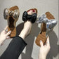 Women's Fashion Slippers Bowknot Design Slippers Lightweight Casual Flat Shoes Soft Soled Shoes