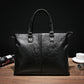Business Briefcase Men British Large Capacity Zipper Anti-theft Waterproof Handbag Shoulder Bag