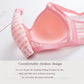Sexy Front Button Bra Thin Comfortable Breathable No Rims Women's Underwear Gathered Adjustable Bra