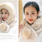 Plush Hat Winter Ladies Korean Version of The Rex Rabbit Fur Winter Outdoor Thickening Warm and Cold-proof Knitted Hat