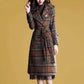 Autumn and Winter Woolen Coat Korean Style Slim-fit Belt Woolen Coat Women's Thick Large Size Mid-length Over-the-knee Coat