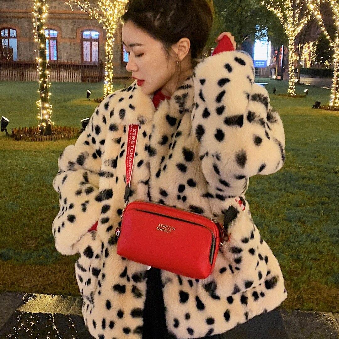Korean Loose Lamb Fleece Leopard Print Short Reversible Plush Thick Faux Fur Jacket Women Jacket Leopard Coat Outwears