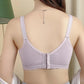 Breast Feeding Underwear Front Open Button Strapless Type Gathering Without Steel Ring Comfortable Non Slip Breast Feeding Postpartum Breast Milk Bra