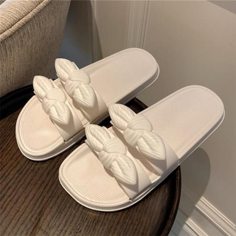 Fairy Wind Sandals and Slippers Fashion Cool Ins Outer Wear Waterproof Non-slip Bow Beach Slippers Female Summer