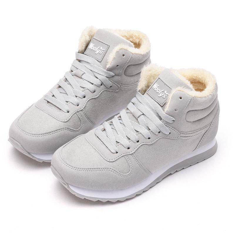 Winter Men's Casual Warm Suede Outdoor Sneakers Lace Up Comfortable Waterproof Anti-Cold Snow Bootss