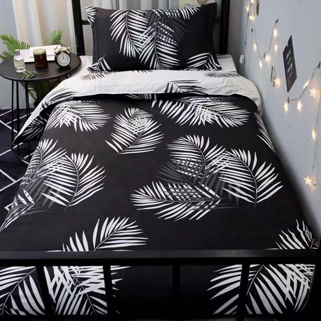 Three-piece Bed Simple Style Single Bed Quilt Cover Bed Sheet Pillowcase Set Bedding