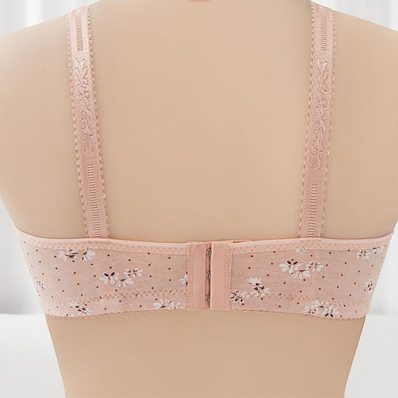 Sexy Printed Bra Without Steel Ring Underwear Gathered Comfortable Breathable Bra Girl Jacquard Bra Female