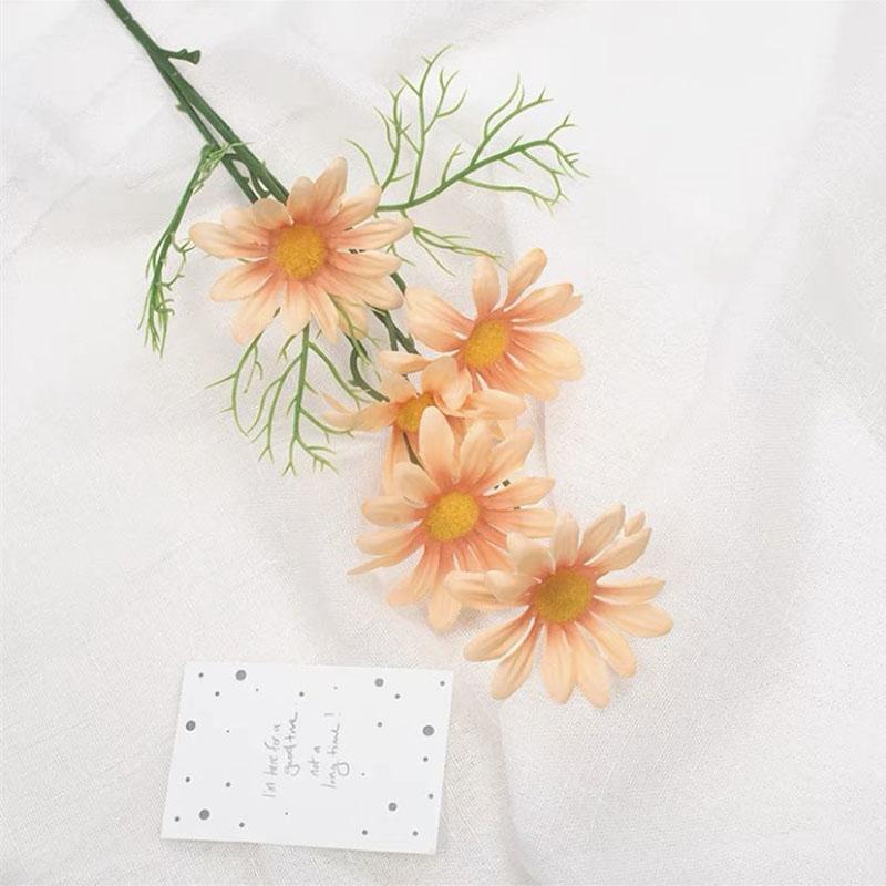 Simulation Flower Small Daisy Chamomile Fake Flower Photo Photography Photo Props Living Room Decoration Decorative Flower