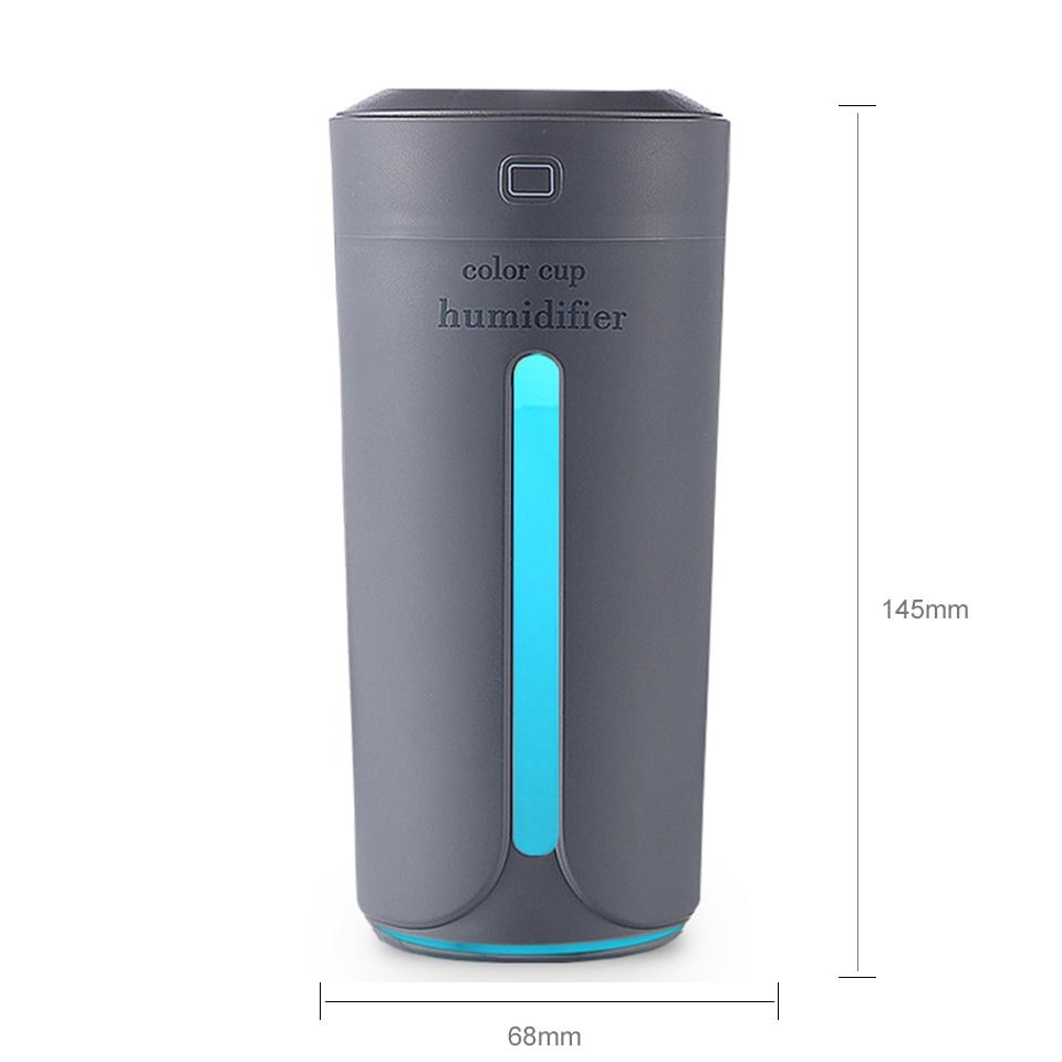 Air Humidifier Eliminate Static Electricity Clean Air Care for Skin Nano Spray Technology Mute Design 7 Color Lights Car Office