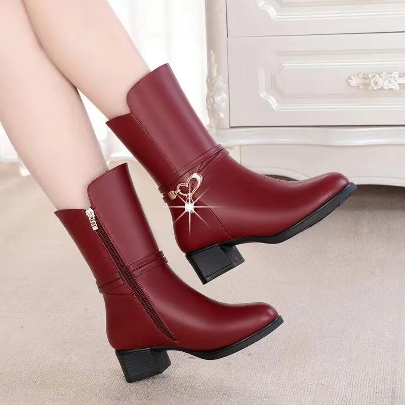 Winter Plus Velvet Thick Cotton Shoes Comfortable and Warm Martin Boots Soft Soled Ankle Boots
