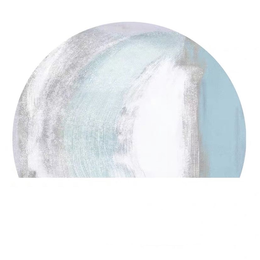 Semi-circular Entrance Carpet Floor Mats Household Entrance Door Foot Mats 50*75cm Bathroom Door Mats Non-slip Absorbent Mats High-end Style