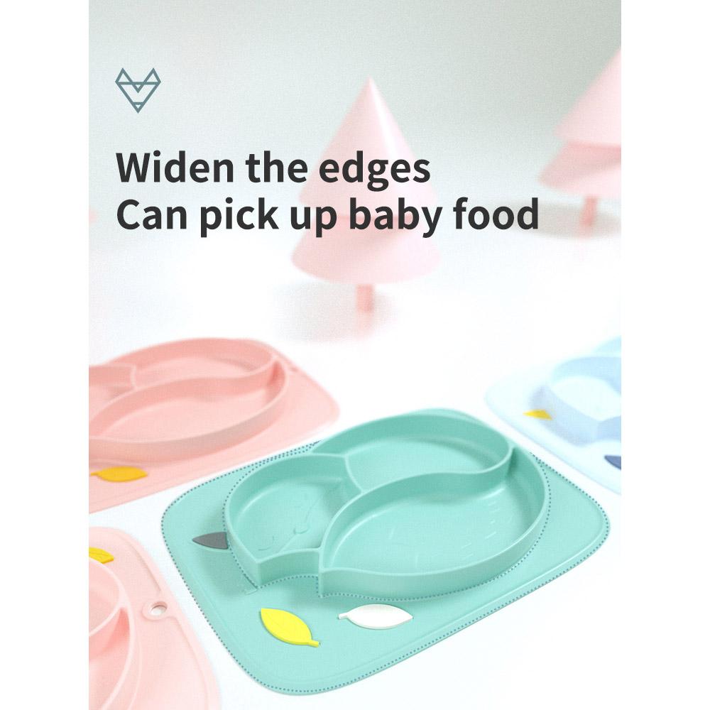 Feeding Suction Plates Baby Food Placemat Kids Silicone Tray Vajillas Plato Infant Dishes Pratos Child Eating Bowl Infantil
