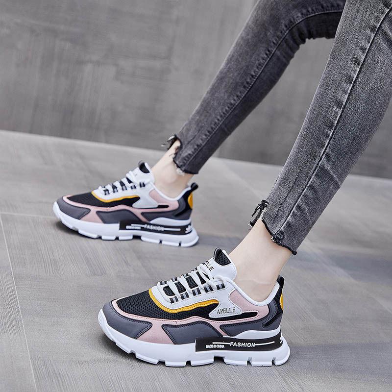 Sneakers Comfort Summer Breathable Rhinestones Solid Slip  Walking Shoes Sports Casual Vulcanized Shoes