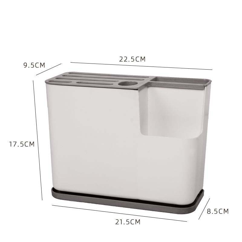 Kitchen Knife Holder Home Spoon Tool Multi-function Drain Storage Box Plastic Tool Holder