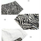 Women Sexy Tight A-line Zebra pattern Printed Hip Skirt Short Skirt Knee-length Zipper Club Casual Home Office