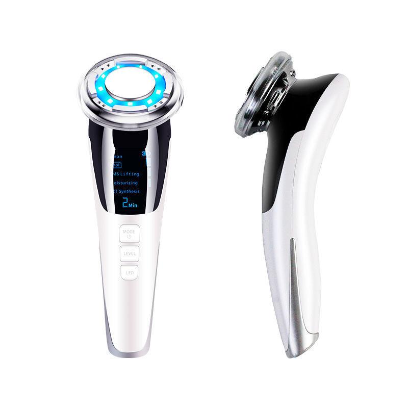 Hot-cold Photon Skin Rejuvenation Beauty Instrument EMS Micro-current Cleansing and Lifting Firming Face-lift Sonic Massage Introduction