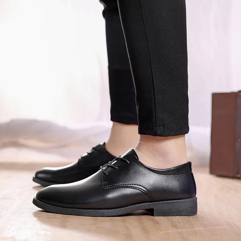 Summer Breathable Casual All-match Formal Business British Style Soft Leather Shoes