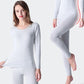 Autumn Clothes Women's Cotton Thin Section Pure Cotton Sweater Slim Base Thermal Underwear Suit Winter