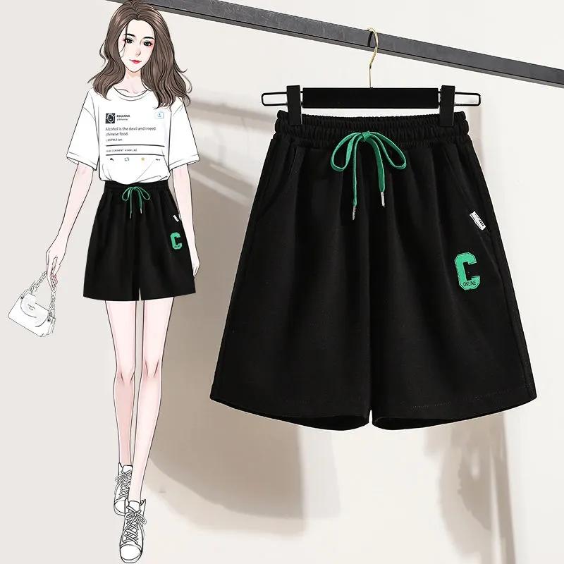 Women's Summer Thin Wide-leg Shorts High Waist and Thin Outer Wear Sports Pants Summer Loose Casual Short Pants