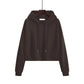 Women Hoodies Autumn Winter Long Sleeve Pullover Sweatshirt Solid Plus Size Loose Casual Cropped Tops