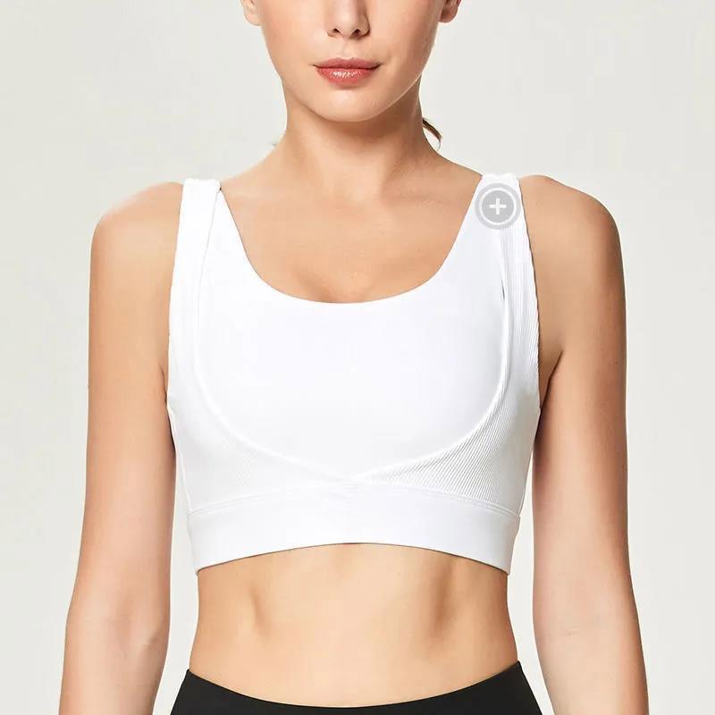 Women's Clothing Fashion Fitness Solid Color Sleeveless Backless Cross Bandage Sports Wear Tank Tops