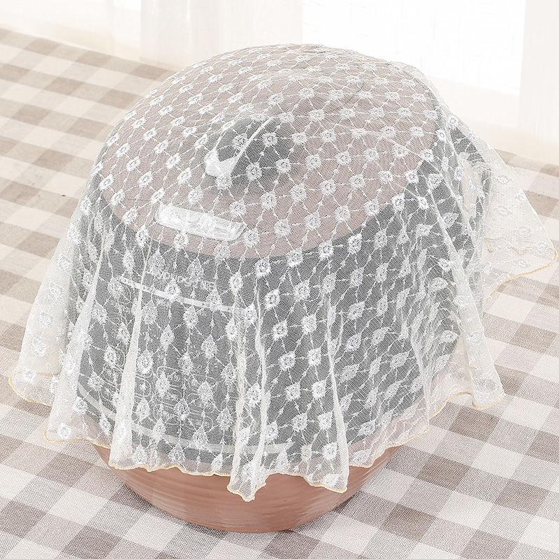 Fabric Lace Embroidery Korean Version of Rice Cooker Cover Cover Towel Rice Cooker Dust Cover Household Pressure Cooker Multifunctional Cover