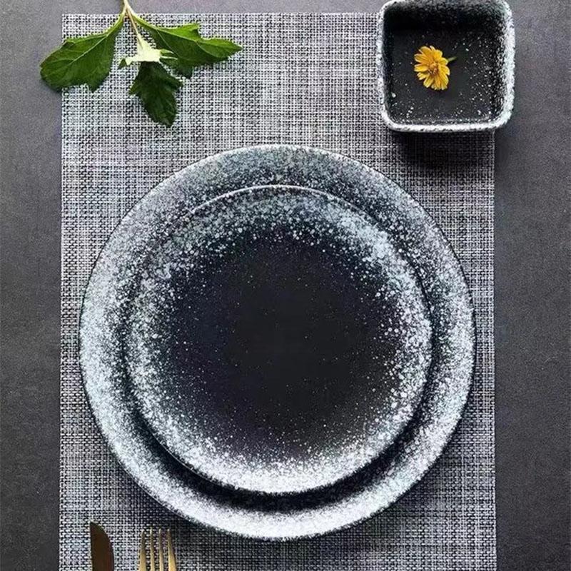Japanese Dishes Household Ceramic Dishes Creative Steak Dishes Western Dishes Breakfast Dishes Tableware Dishes Discs