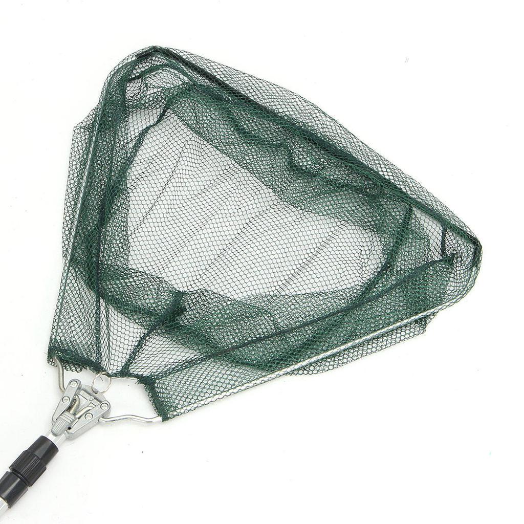 1.7/1.9/2.1m Micro Mesh Aluminum TPU Adjustable Retractable Telescopic Folding Fishing Landing Net