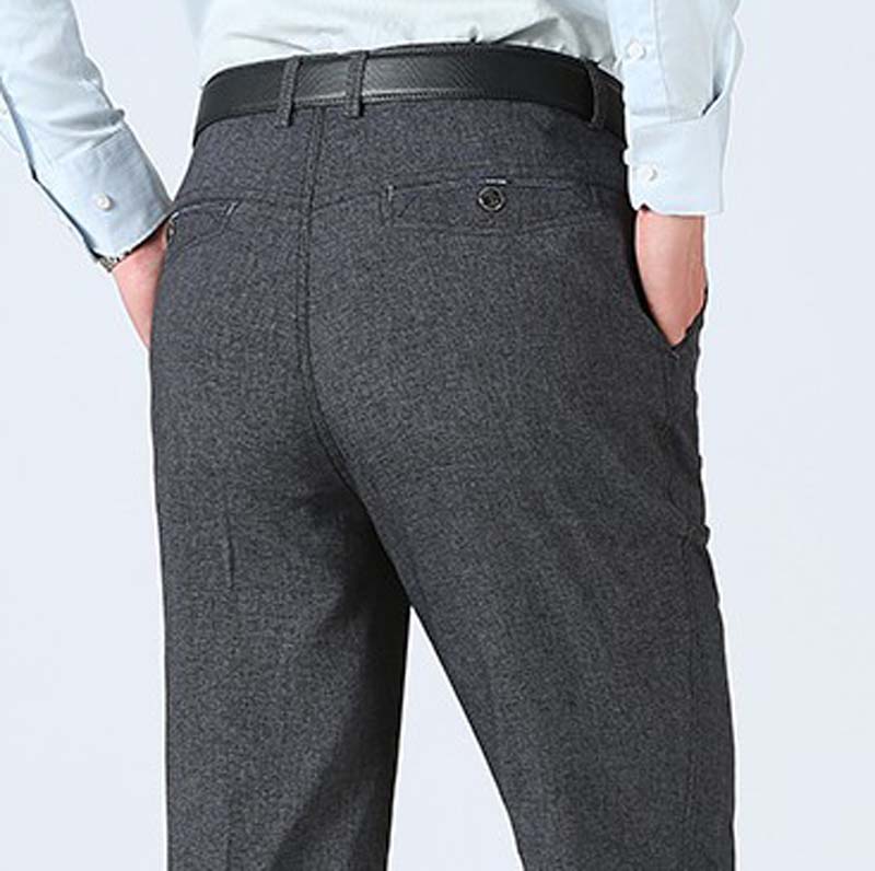 Men's Summer Thin Middle-aged and Elderly Loose Straight Casual Trousers Men's Casual Pants