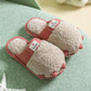 Autumn and Winter Warm Cotton Slippers with A Full Sense of Design Flat Shoes Indoor and Outdoor Non-slip Casual Slippers Light Soft Shoes
