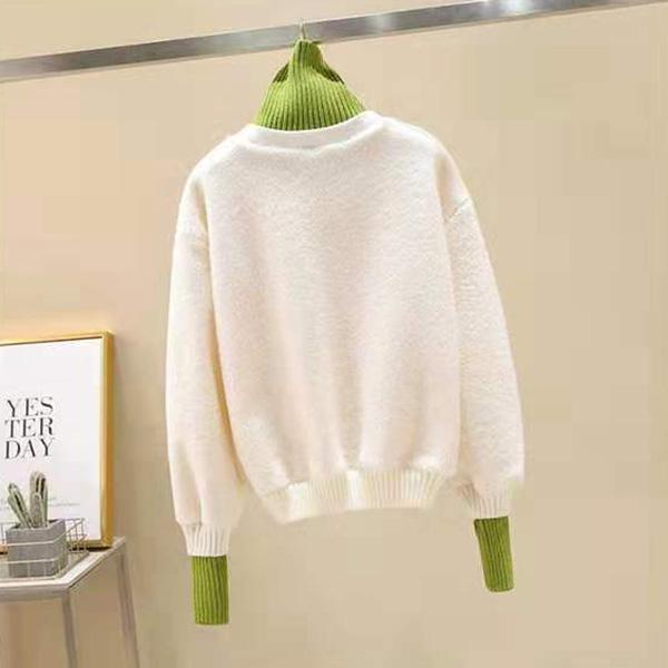 Autumn and Winter Loose High-necked Sweater Women's Pullover Thick Warm Jacket