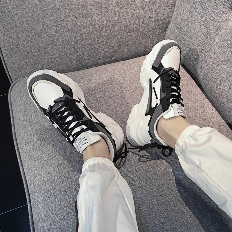 Men's shoes Sports Korean leisure students Wild personality Platform shoes running sneakers