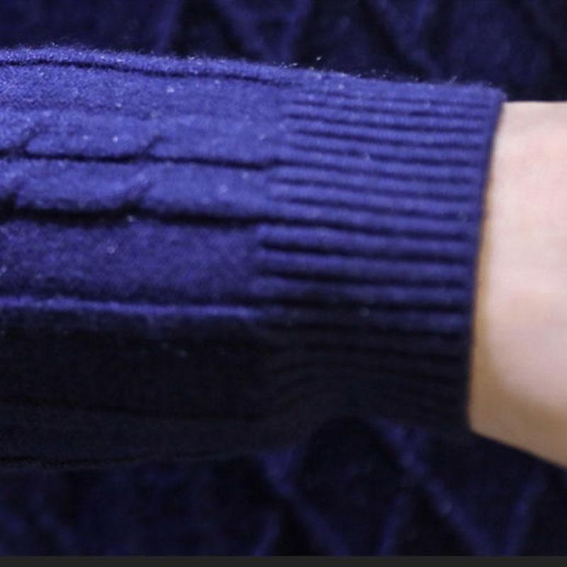 Autumn and Winter Korean Style Slim Men's Trend Solid Color Sweater Men's Fashion V-neck Pullover