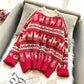 Round neck sweater Large size Christmas clothing sweater Woman Loose Long sleeve sweater Winter