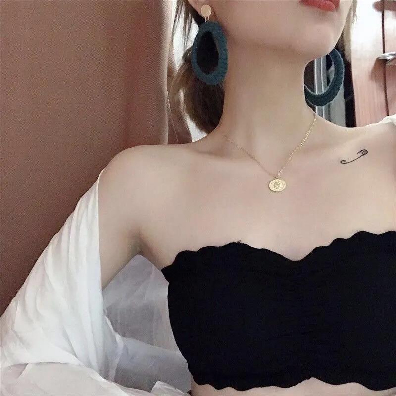 Korean Version of The Anti-glare Beauty Back Invisible Strapless Tube Top Wrap Chest No Steel Ring Underwear Bra