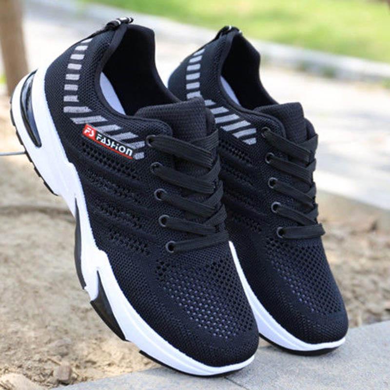 Plus Size 39-44 Summer Men Sneakers Mesh Breathable Basketball Running Shoes Non-slip Wear-resistant Comfortable Skate Shoes