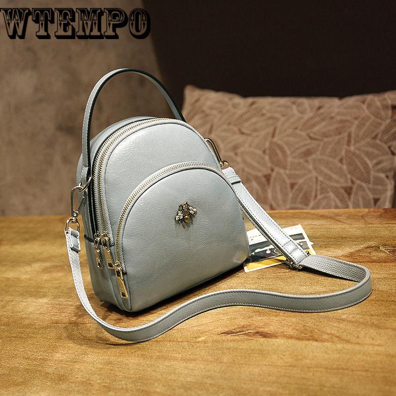 Backpack Women Pu Leather School Bags For Teenage Girls Travel Bags Female Backpack Soft Backpack