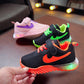 Children's Shoes Lightweight Air Cushion Shock Absorption Children's Boys and Girls Luminous Shoes