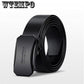 Father's Day Gift Men's Leather Belt Automatic Buckle with Smooth Casual Business Belt