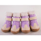 Dog Shoes Teddy Dog Cat Walking Shoes Puppy Shoes  Waterproof Boots Winter Plus Velvet Pet Shoes Comfy Warm Windproof Dog Wear-resistant Boots Shoes