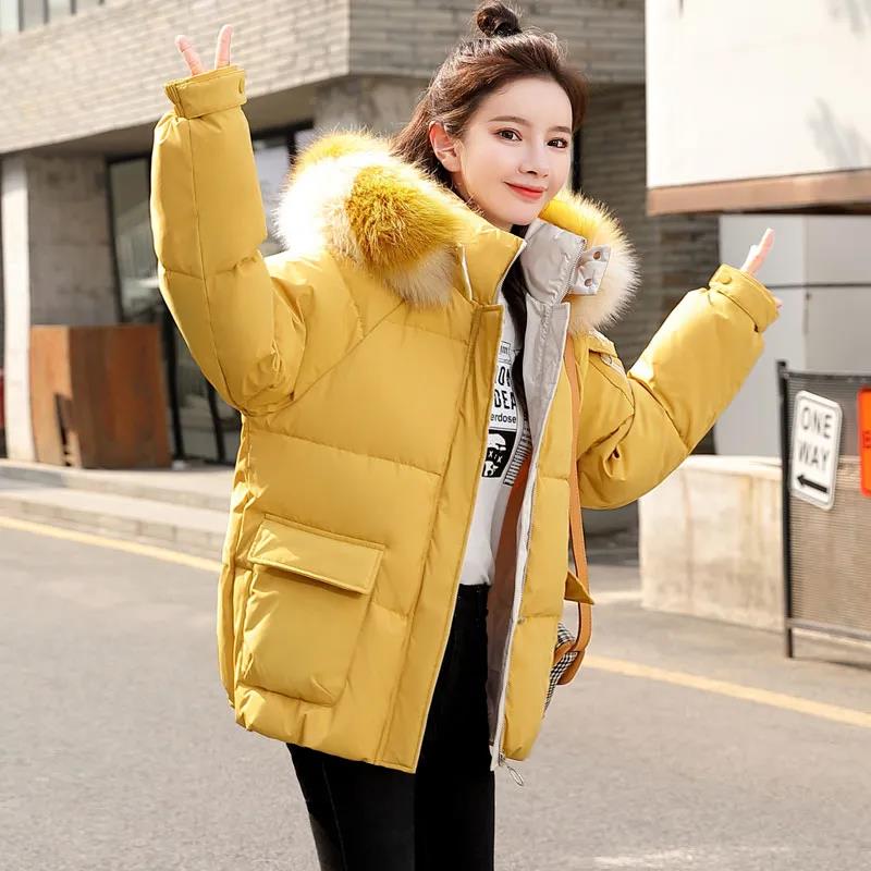 Winter Down Jacket Korean Loose Hooded Cotton Jacket Thick Warm Short Down Jacket