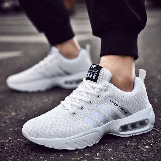 39-47 Men Mesh Sneakers Wear-resistant Outdoor Basketball Shoes Deodorant Lightweight Running Shoes